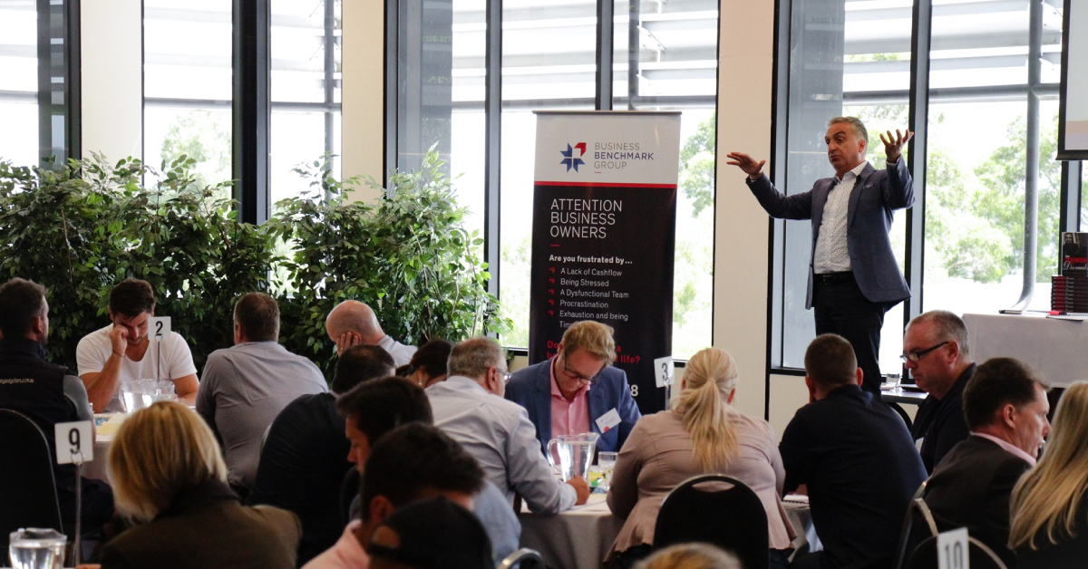 Stefan speaking at event 